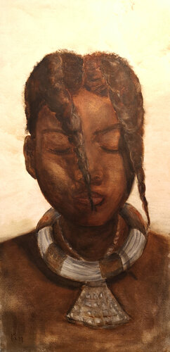 Himba by Kerstin Grobler, Painting for Sale on Select