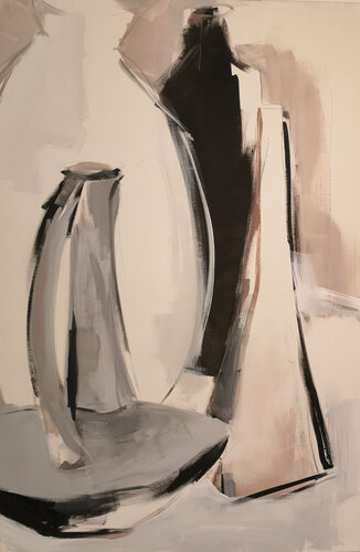 Stillleben mit Vasen by Kerstin Grobler, Painting for Sale on Select