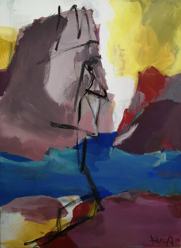 Felswicht 2 by Kerstin Grobler, Painting for Sale on Select