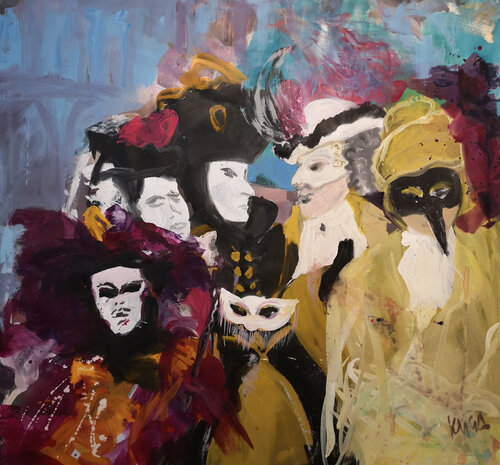 Who are you 1 by Kerstin Grobler, Painting for Sale on Select