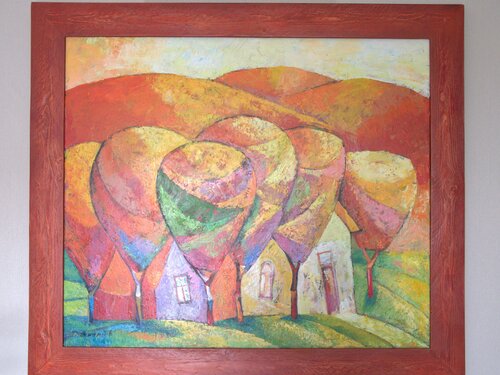 Das flüsternde Dorf by Tigran Sukiasyan, Painting for Sale on Select