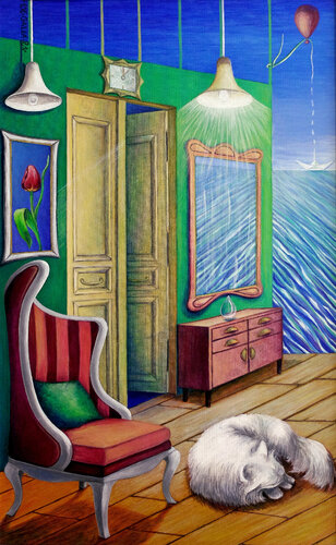 Dreams at noon by Galia Chuntova, Painting for Sale on Select