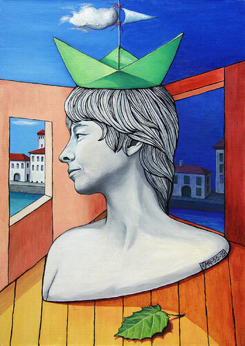 Muse from dawn till Dusk by Galia Chuntova, Painting for Sale on Select