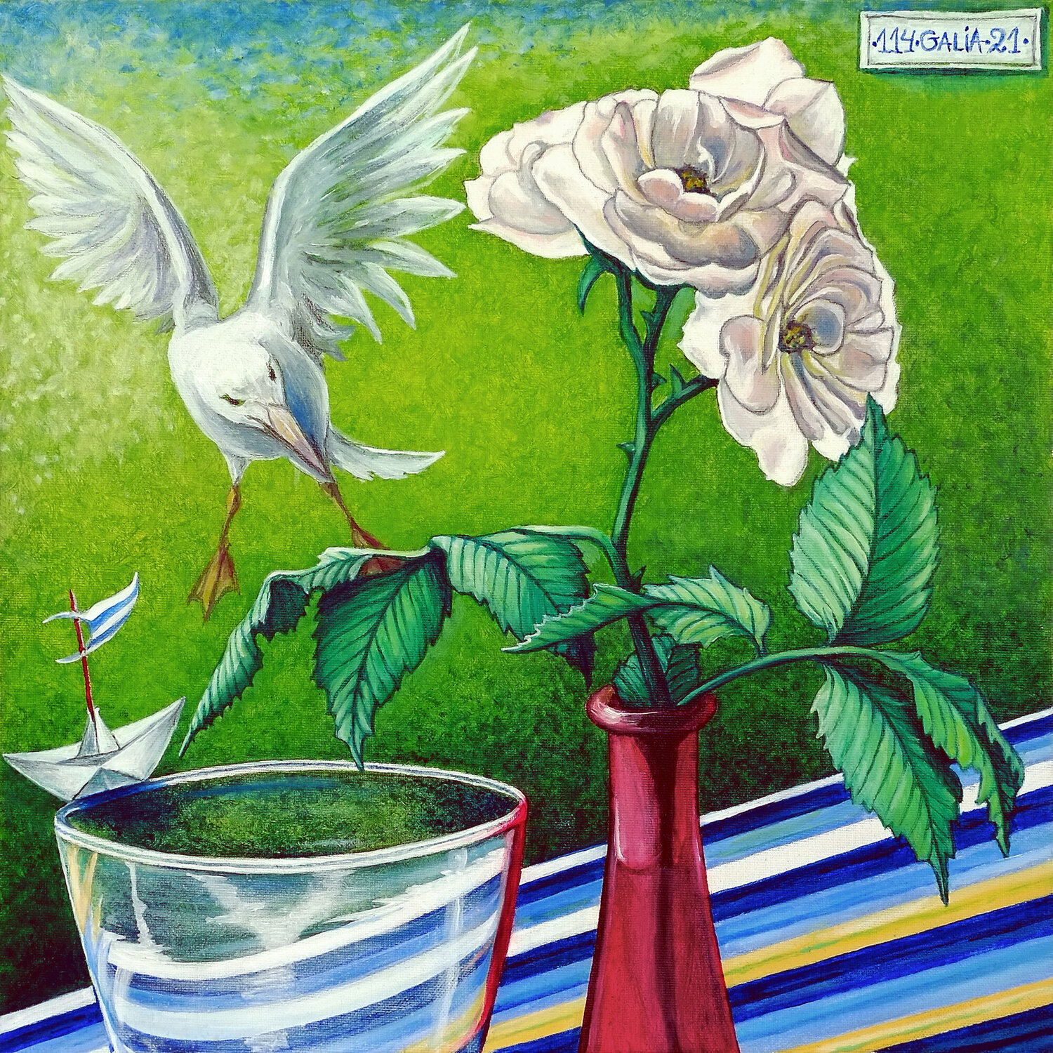 Two vases Galia Chuntova Original painting for sale