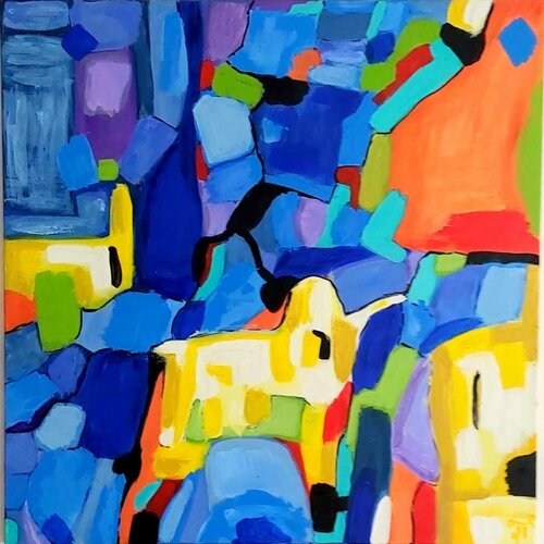 Einhorn by Julia (Iuliia) Tokar, Painting for Sale on Select