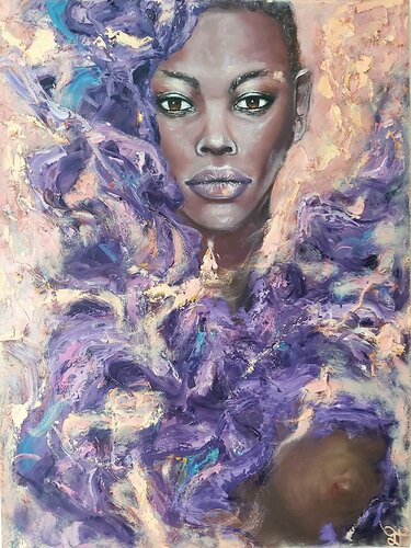 Saintpaulia by Julia (Iuliia) Tokar, Painting for Sale on Select