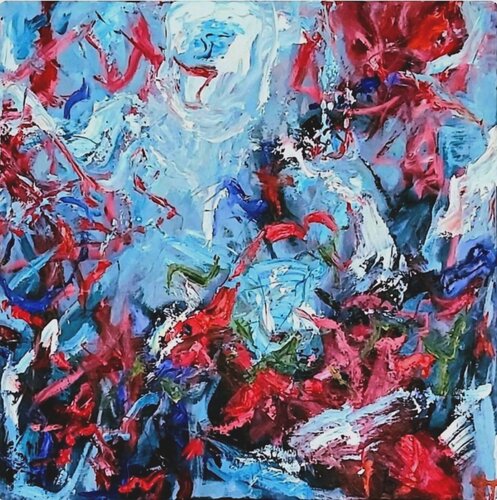 Dancing in the sky by Julia (Iuliia) Tokar, Painting for Sale on Select