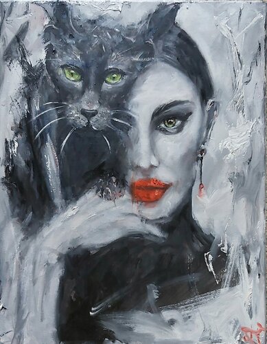 Black love by Julia (Iuliia) Tokar, Painting for Sale on Select