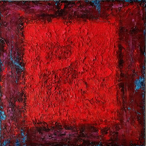 "Red Quadrat.Portal" by Julia (Iuliia) Tokar, Painting for Sale on Select