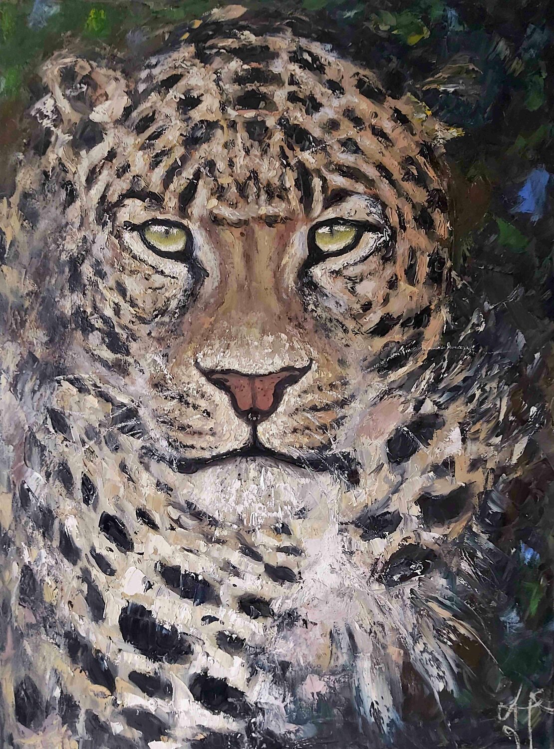 Leopard Julia (Iuliia) Tokar Original painting for sale