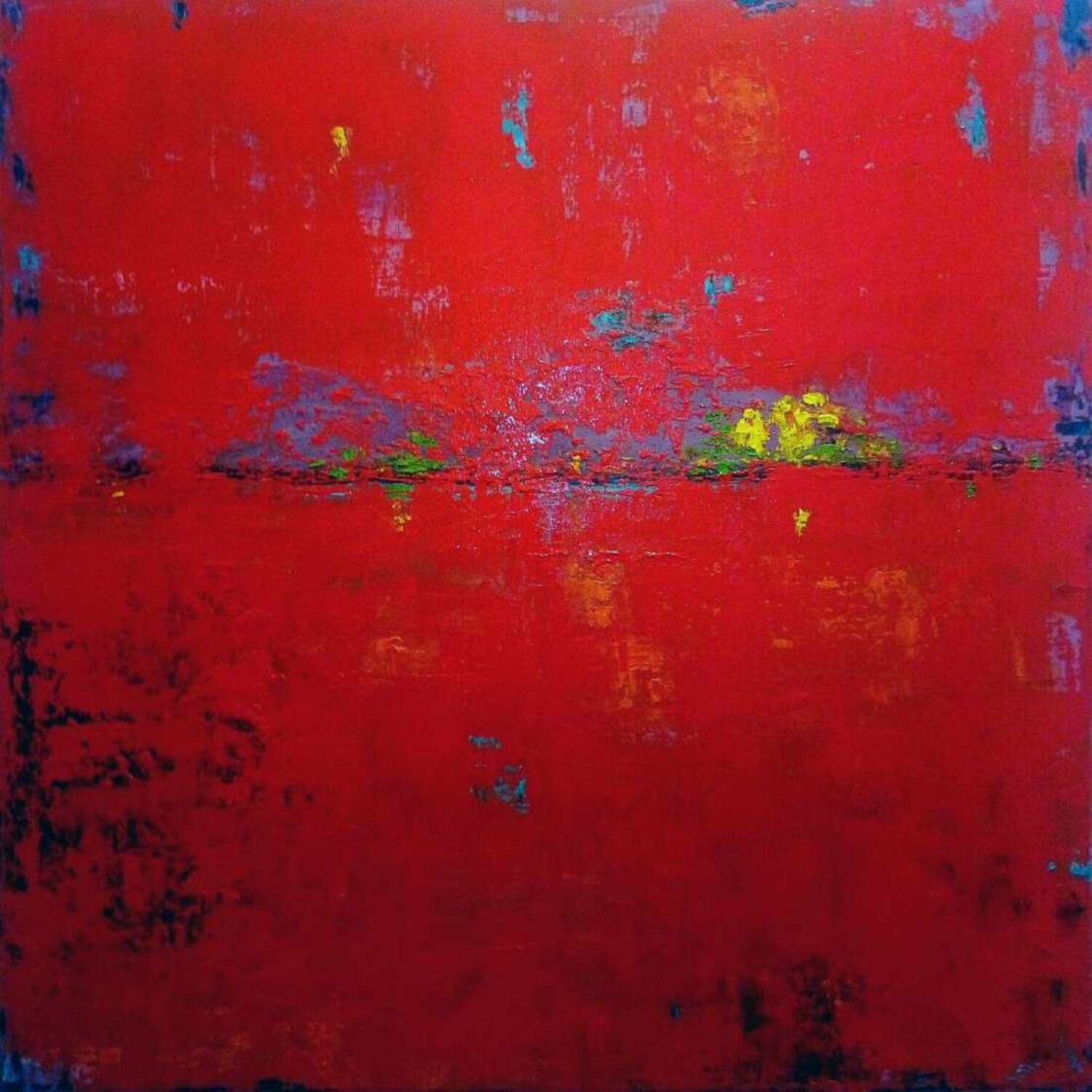 Red sunset Julia (Iuliia) Tokar Original painting for sale