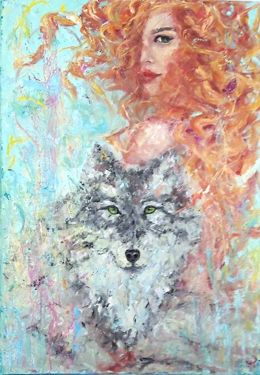 She-wolf Julia (Iuliia) Tokar Original painting for sale