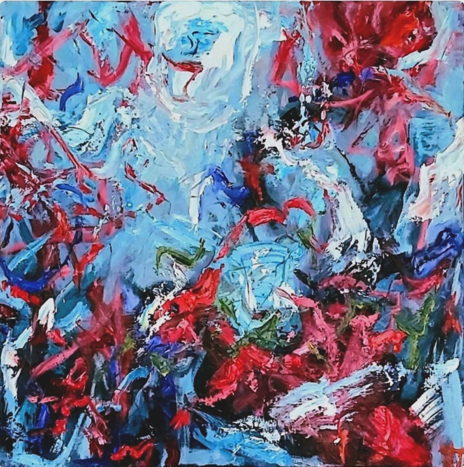 Dancing in the sky Julia (Iuliia) Tokar Original painting for sale