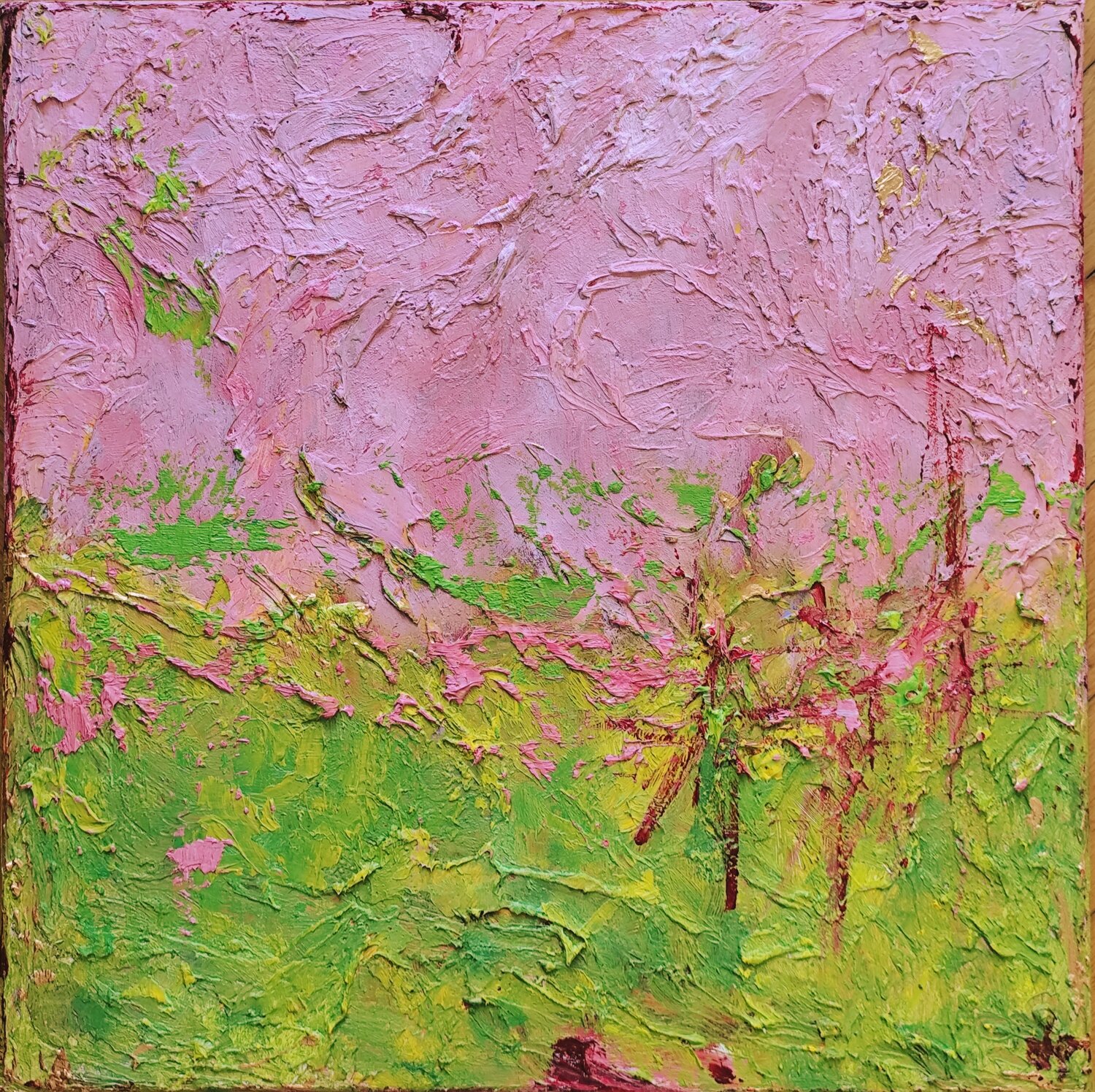 Pink sunset Julia (Iuliia) Tokar Original painting for sale