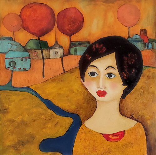 "Marusya" by Anna Soghomonyan, Painting for Sale on Select