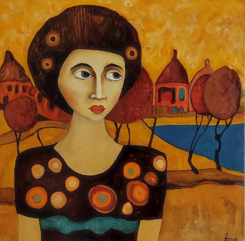 "Wait for me" by Anna Soghomonyan, Painting for Sale on Select