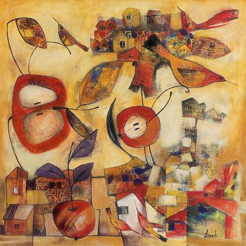 The World Around by Anna Soghomonyan, Painting for Sale on Select