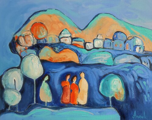 "Where do we go?" by Anna Soghomonyan, Painting for Sale on Select