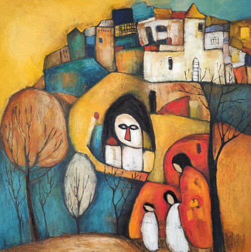 " The oracle" by Anna Soghomonyan, Painting for Sale on Select