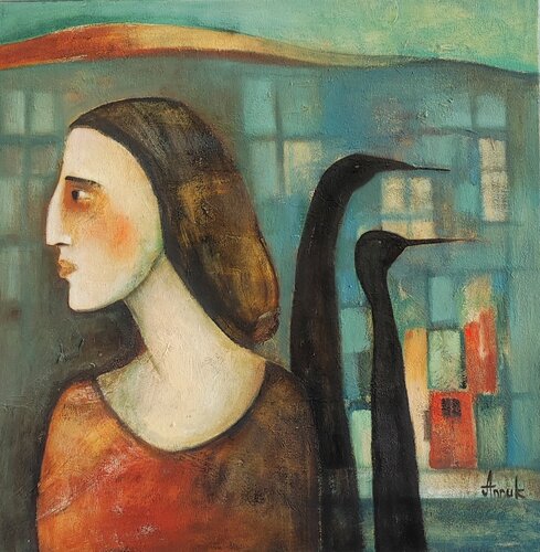 "Where are we, who are we?" by Anna Soghomonyan, Painting for Sale on Select
