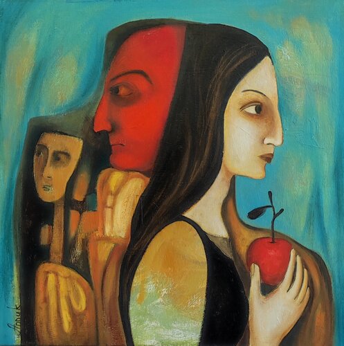 The red face by Anna Soghomonyan, Painting for Sale on Select
