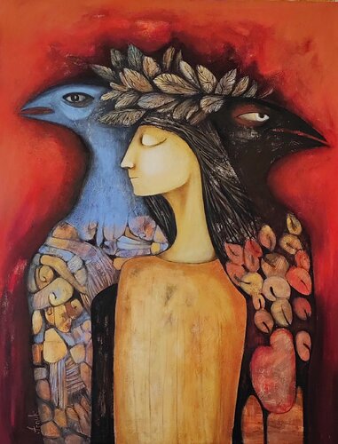 "Observers" by Anna Soghomonyan, Painting for Sale on Select