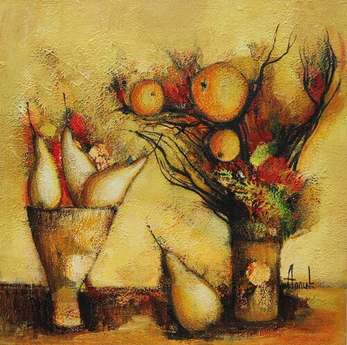 "Three oranges" by Anna Soghomonyan, Painting for Sale on Select