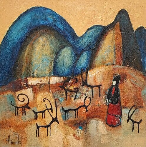 Ancient times by Anna Soghomonyan, Painting for Sale on Select
