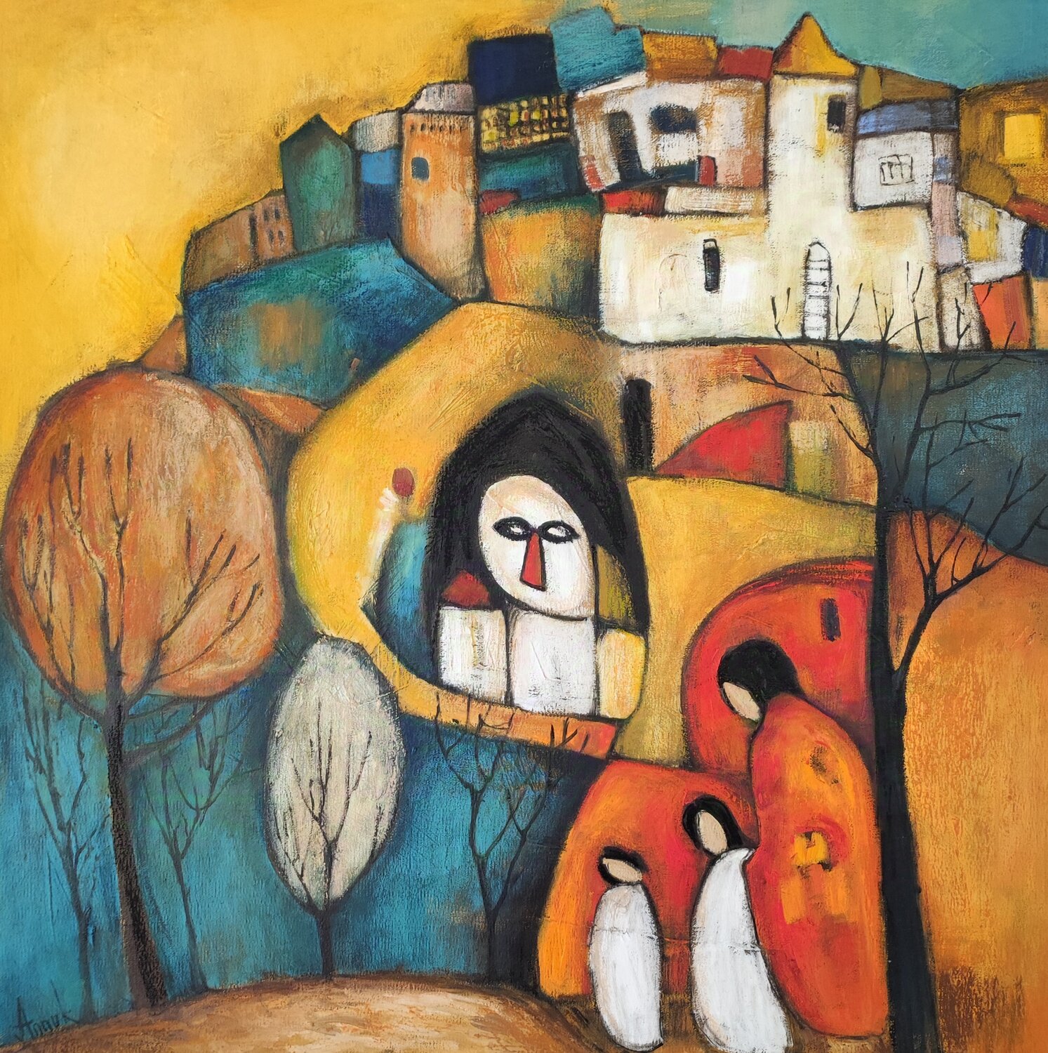" The oracle" Anna Soghomonyan Original painting for sale