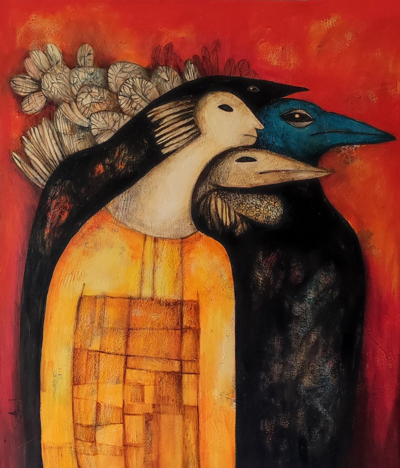 "Voices, that aren't mine" Anna Soghomonyan Original painting for sale