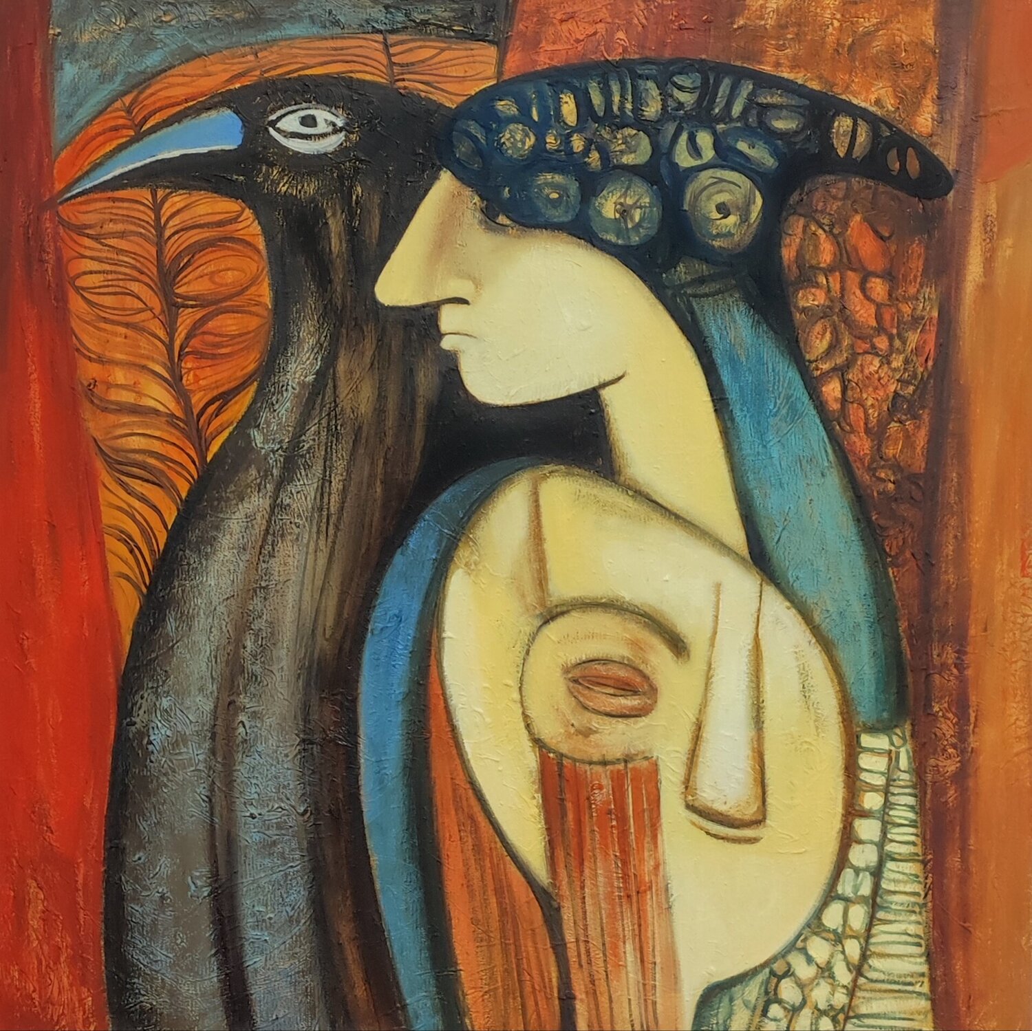 "The one inside" Anna Soghomonyan Original painting for sale