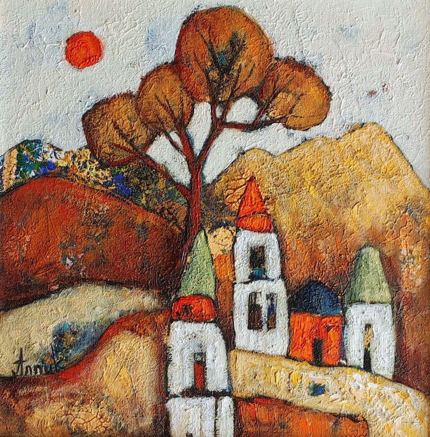 "Sunny corner" Anna Soghomonyan Original painting for sale