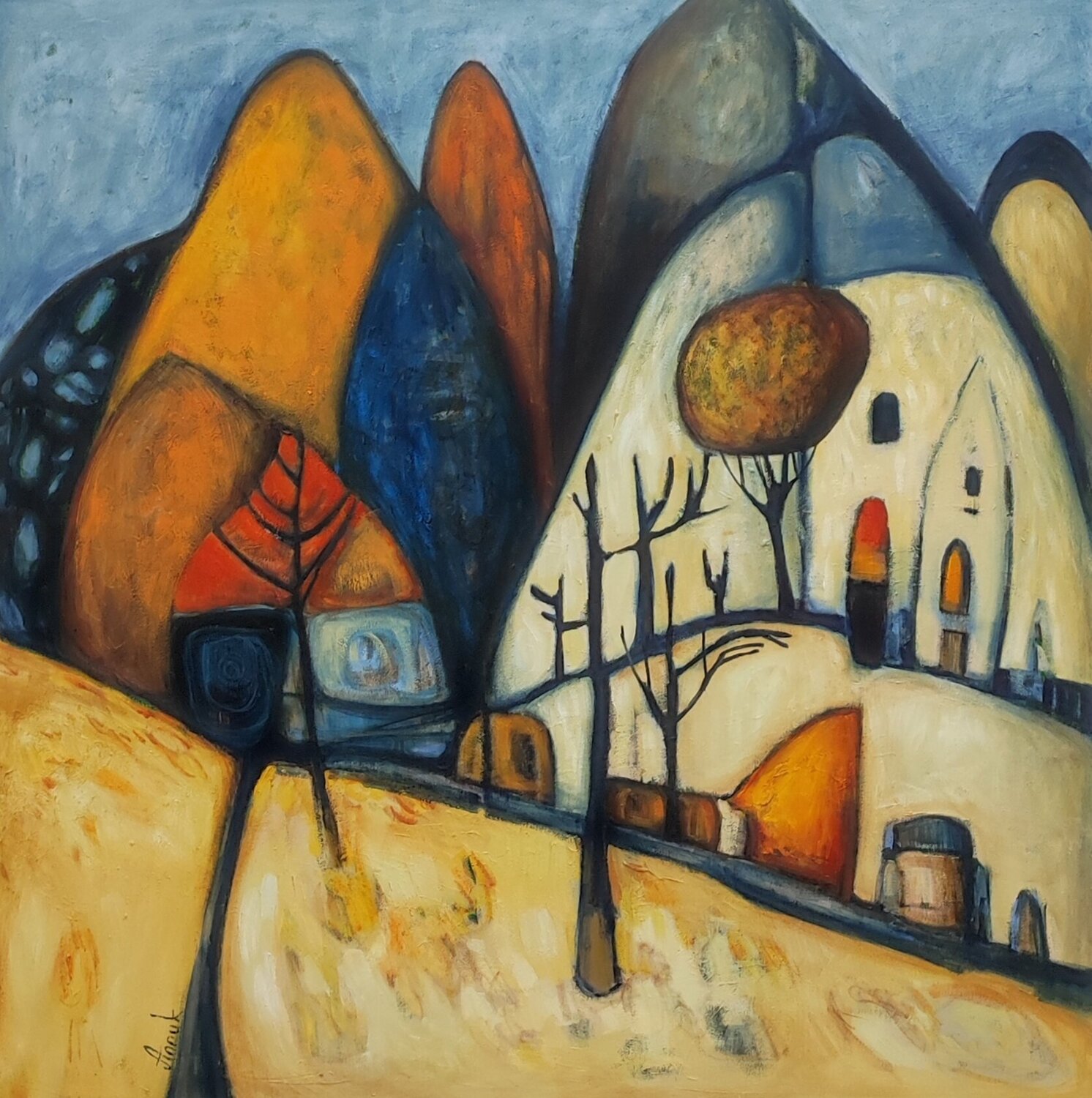 Far away place Anna Soghomonyan Original painting for sale