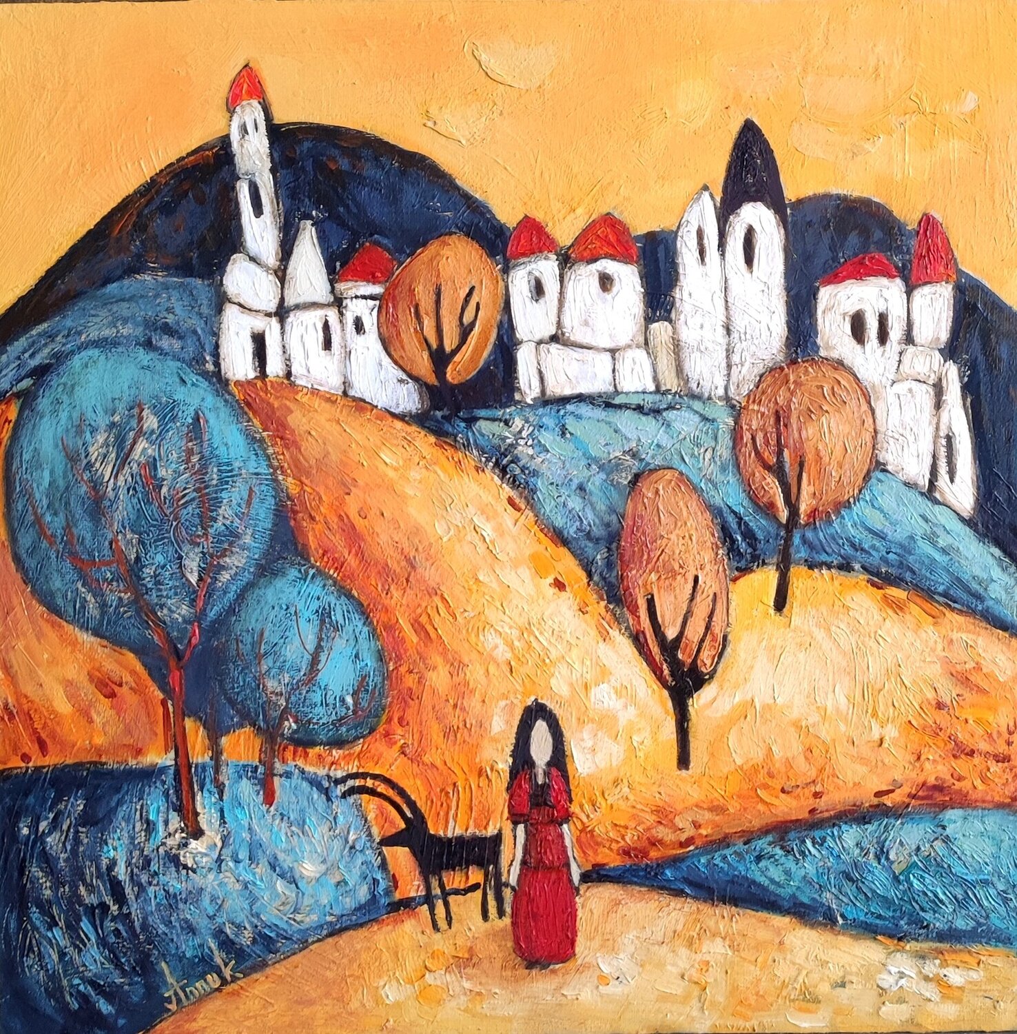 Friendship Anna Soghomonyan Original painting for sale