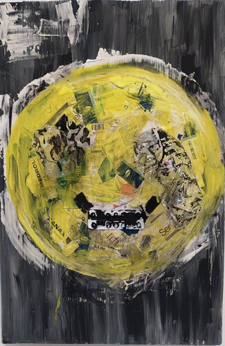 psico -pazzo sorriso by Nicola Damiani, Painting for Sale on Select