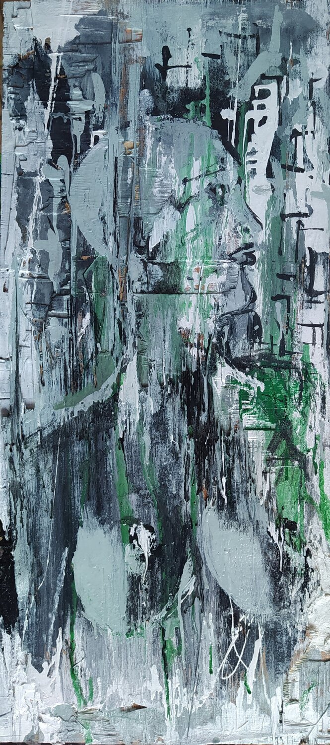 transumanesimo Nicola Damiani Original painting for sale