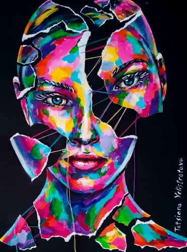 Reassembled Self by Tattiana Yelistratava, Painting for Sale on Select