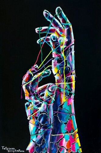 Untangling by Tattiana Yelistratava, Painting for Sale on Select