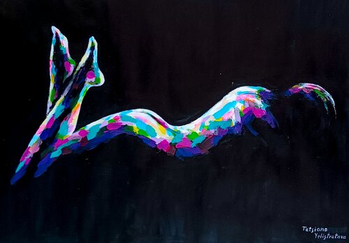 Tracing the Unsaid by Tattiana Yelistratava, Painting for Sale on Select