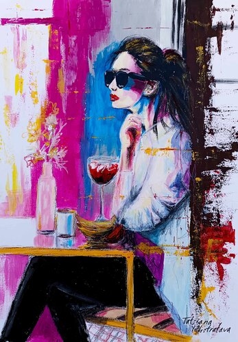 The Silence Tastes like Wine von Tattiana Yelistratava, Malerei kaufen auf Select