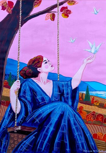 A Sky of Her Own by Tattiana Yelistratava, Painting for Sale on Select