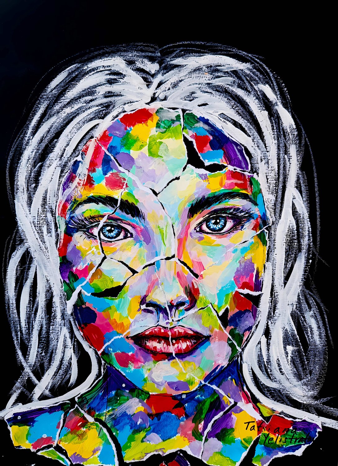 Unbroken in the Craks Tattiana Yelistratava Original painting for sale