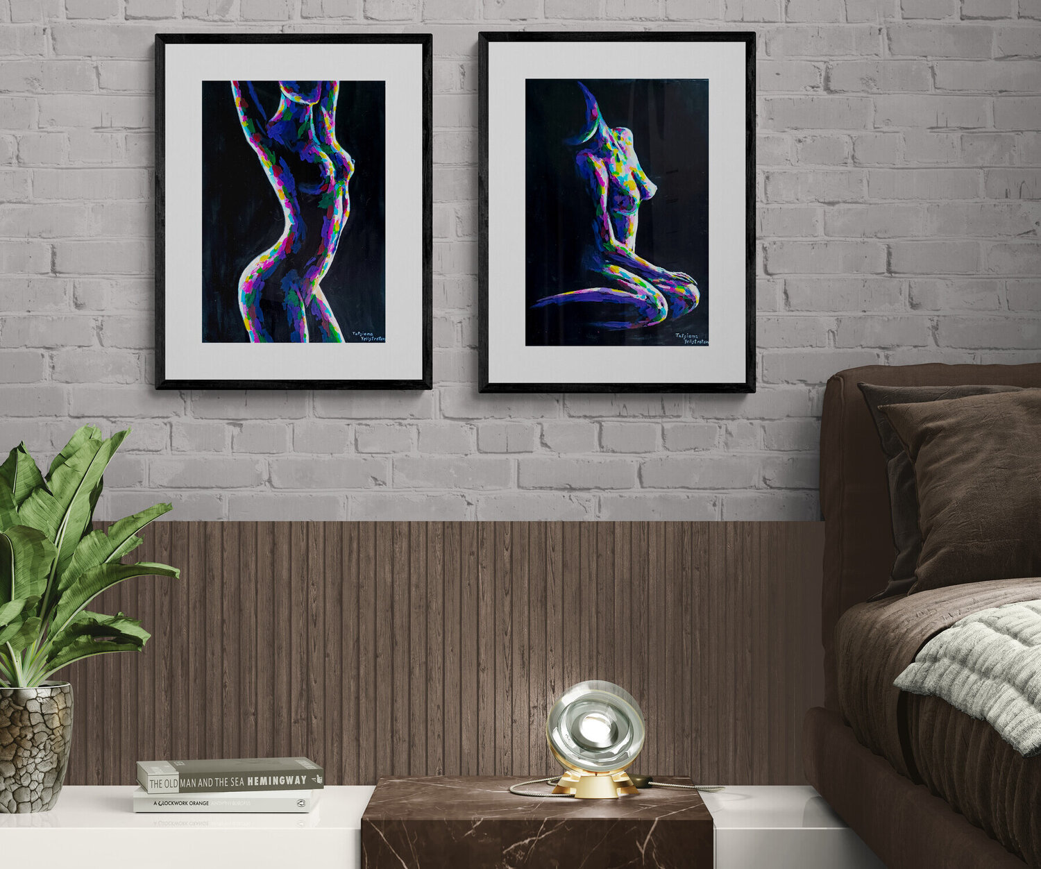 Echoes of the Body. Diptych Tattiana Yelistratava Original painting for sale