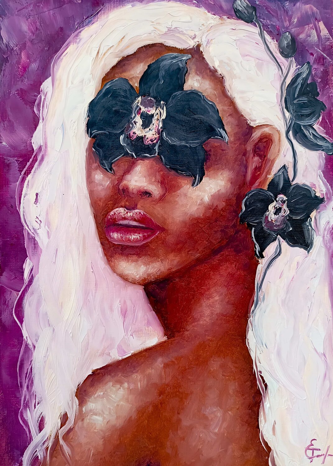 Orchid Whisper Tattiana Yelistratava Originalgemälde zu verkaufen