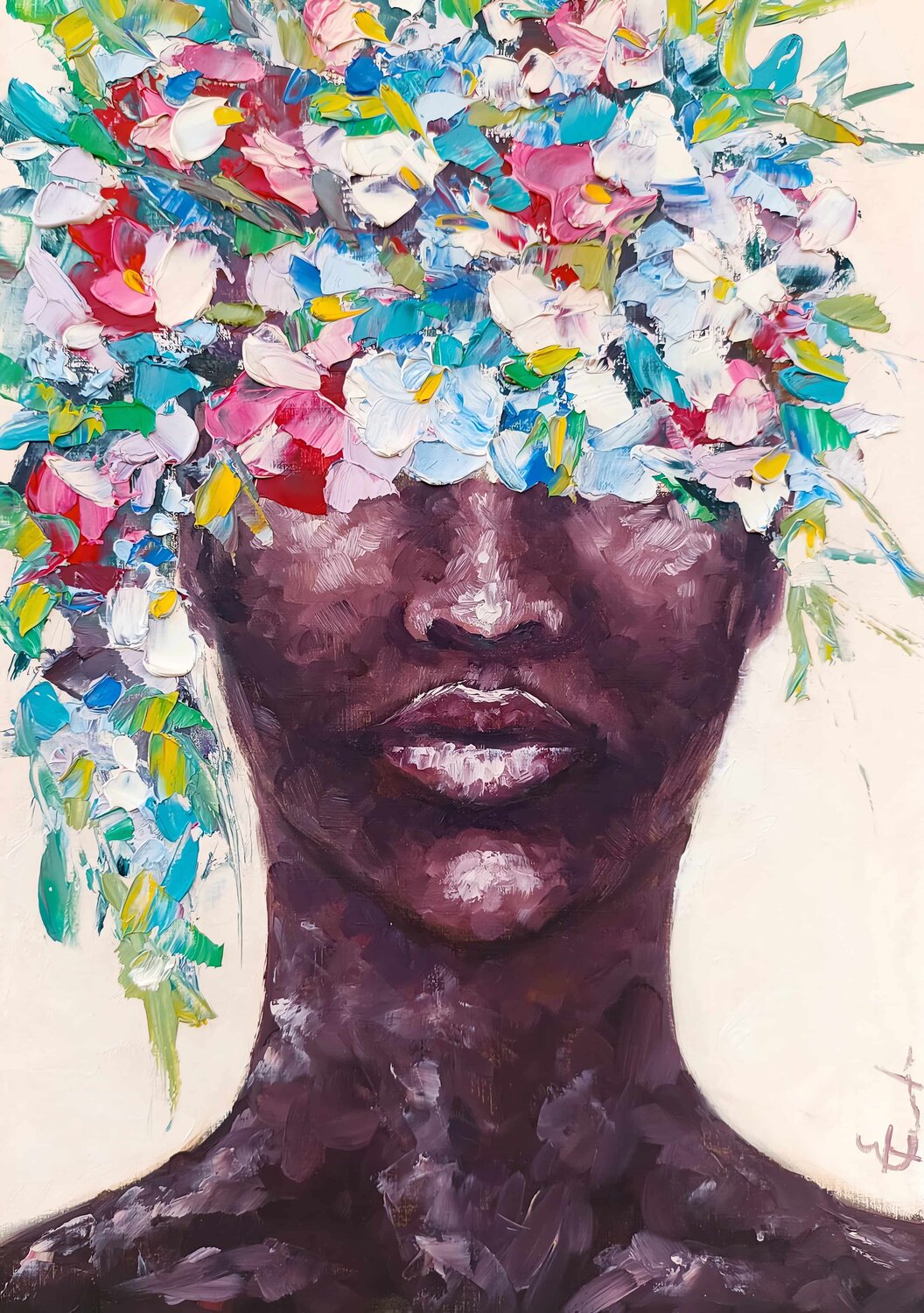 Petals of Stillness Tattiana Yelistratava Original painting for sale