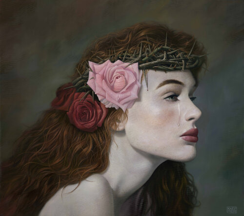 The  Last  Teardrop by Michael Knepper, Painting for Sale on Select