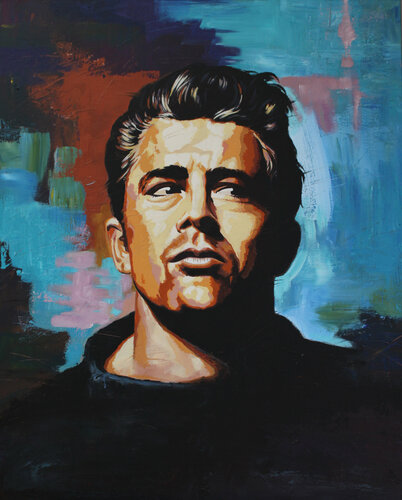 James Dean II by Michael Knepper, Painting for Sale on Select