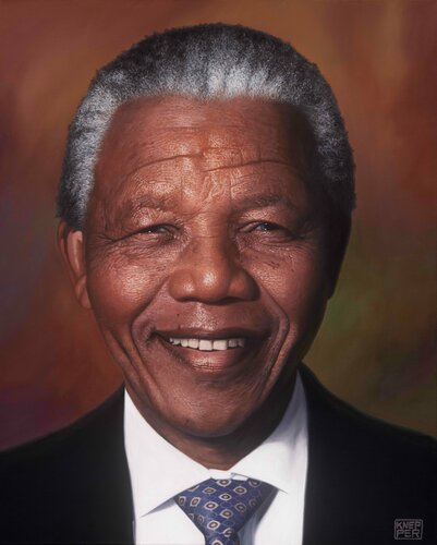 Nelson Mandela -MADIBA! by Michael Knepper, Painting for Sale on Select