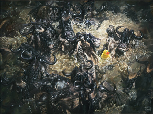 Face the Fear I by Michael Knepper, Painting for Sale on Select