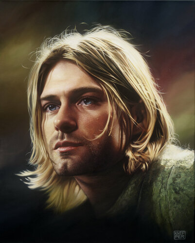 Kurt Cobain by Michael Knepper, Painting for Sale on Select